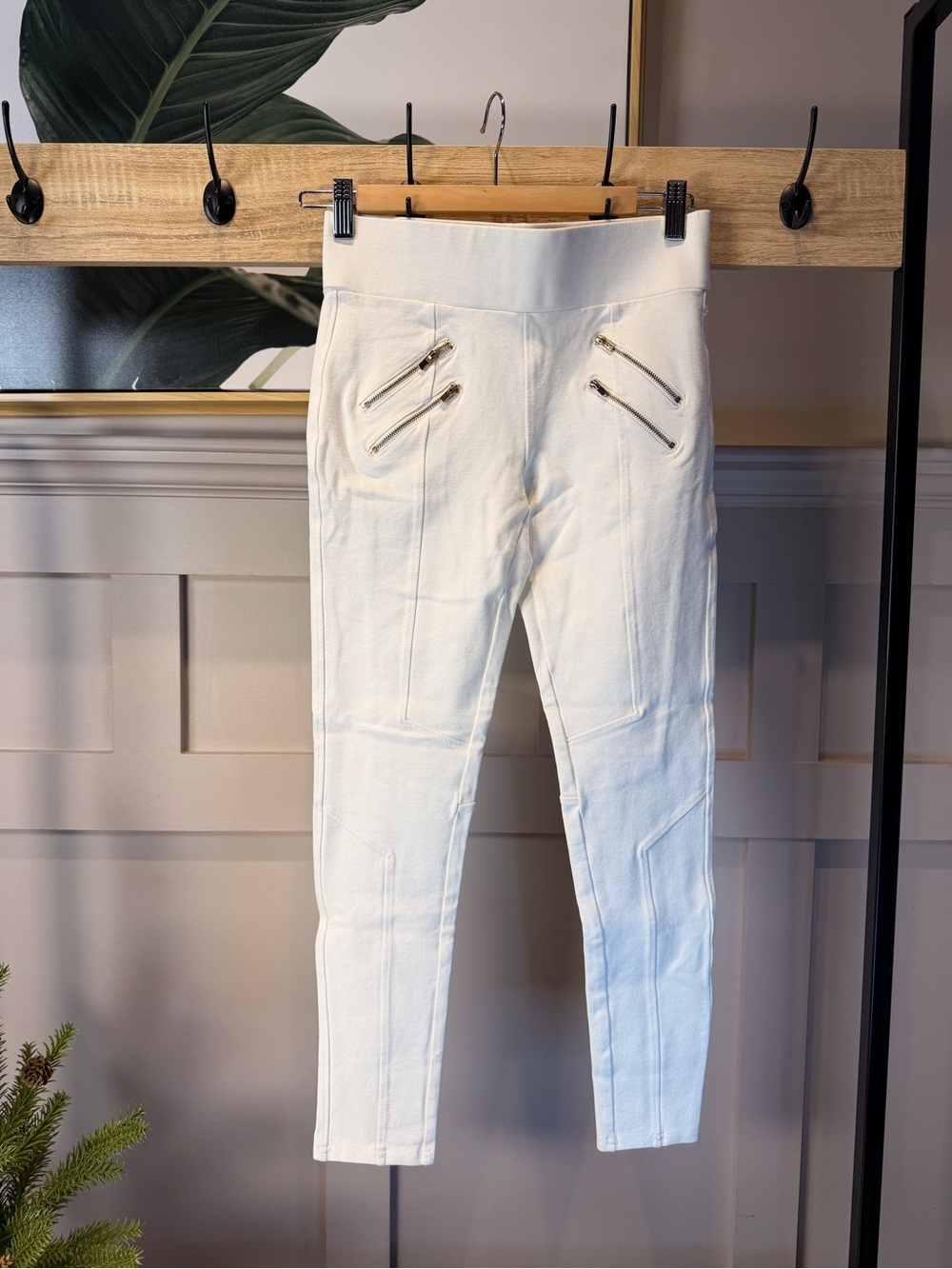 Vintage 1990s White Guess Leggings 90s Jeans Ankle Length Mid Rise Slim Skinny